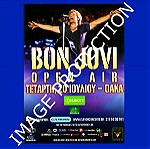  Jon Bon Jovi Τζον Μπον Τζοβι Καρτα Διαφημιστικο φεϊγ βολαν Φωτογραφια Συναυλια Ο.Α.Κ.Α. 2011