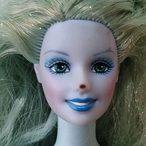 Barbie used, lot of 3 damaged dolls