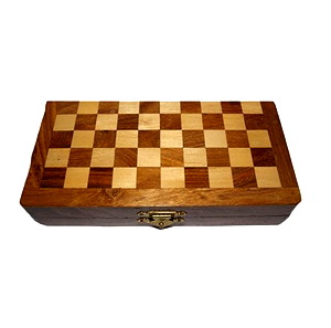 Τάβλι-σκάκι χειροποίητο επιτραπέζιο παιχνίδι ξύλινο μαγνητικό μίνι 18x9x4cm