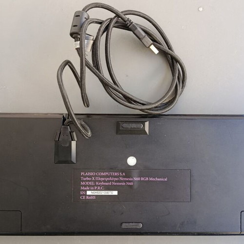 Turbo-X Nemesis N60 RGB USB Keyboard like new