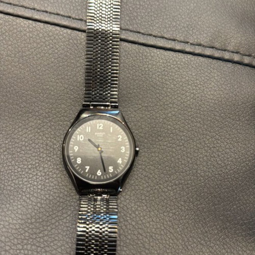Ρολόι Swatch Irony σαν καινούργιο, μαύρο, μπρασελέ από ανοξείδωτο ατσάλι
