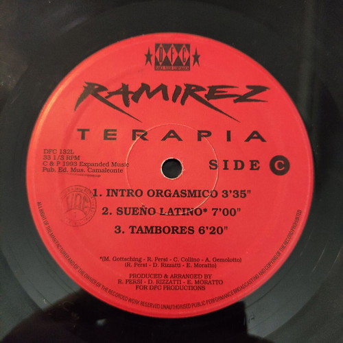 Ramirez Terapia 2LP vinyl used, original Italy pressing 1993