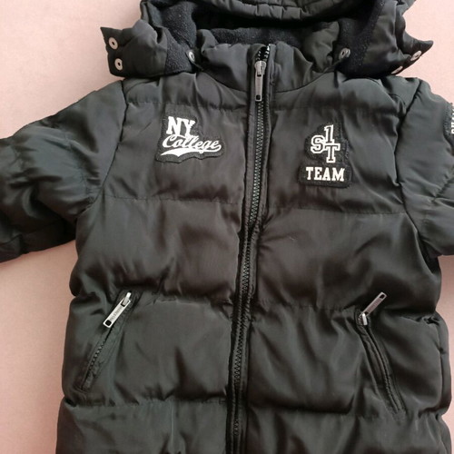 Orchestra black used jacket 2 years old with fleece lining and detachable hood