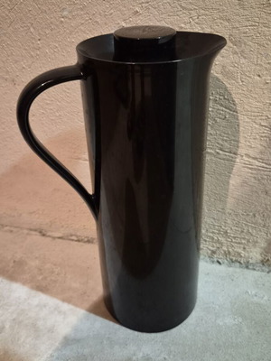 Thermos jug, black, stainless steel interior