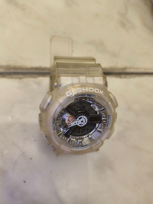 Casio G-Shock watch used, transparent, waterproof, durable