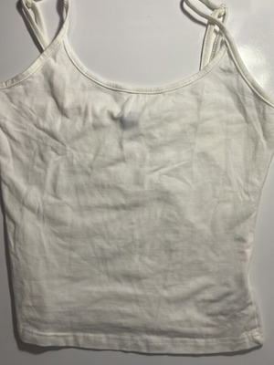 White Shein tank top like new, size XS elastic