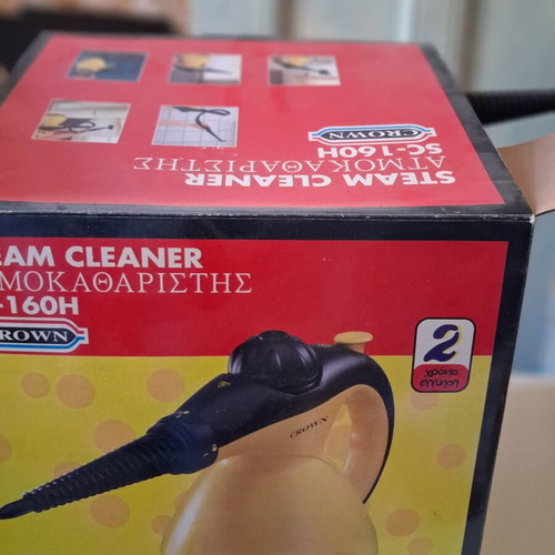 Crown SC-160H handheld steam cleaner like new with accessories and box