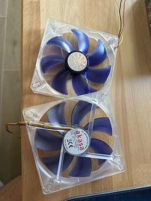 Akasa 140mm computer fans, pack of 2