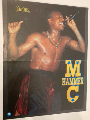 MC Hammer ένθετο αφίσα από περιοδικό σαν καινούργιο
