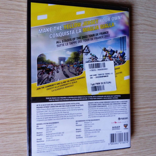 Tour de France 2022 PC game, sealed