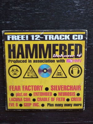 Hammered CD used, metal