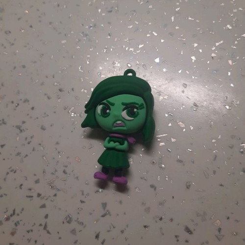 Figure Disgust from the movie Inside Out new, rubber