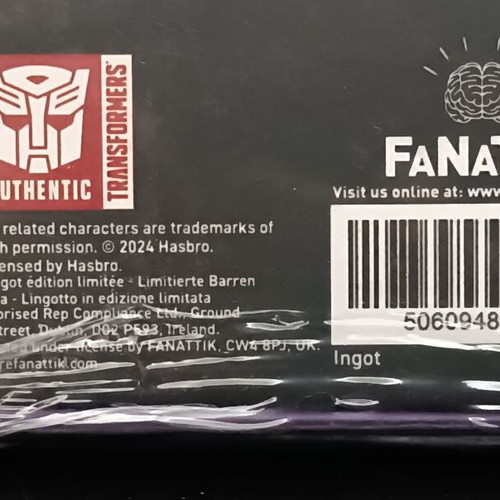 Transformers Megatron 40th Anniversary Limited Edition Metal Ingot new
