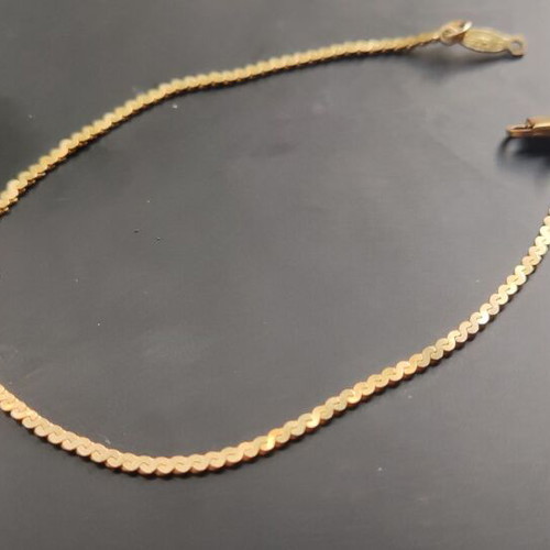Gold 14K bracelet chain 19cm new