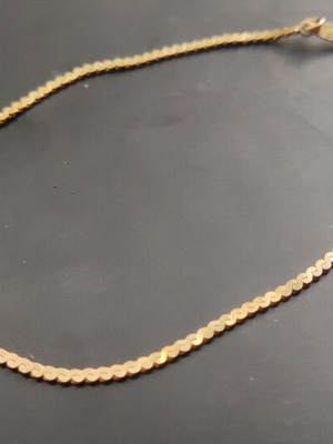Gold 14K bracelet chain 19cm new