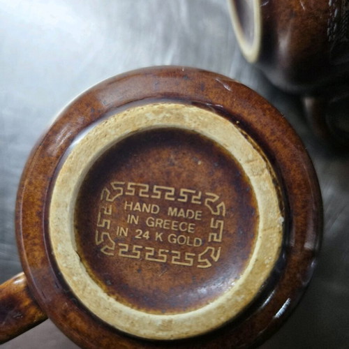 Set of three handmade cups like new