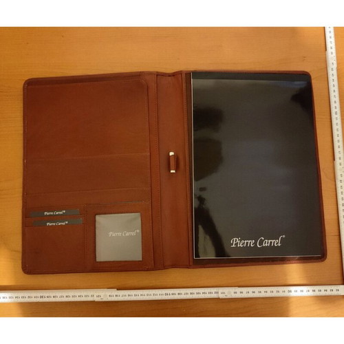 Premium leather folder Pierre Carrel new
