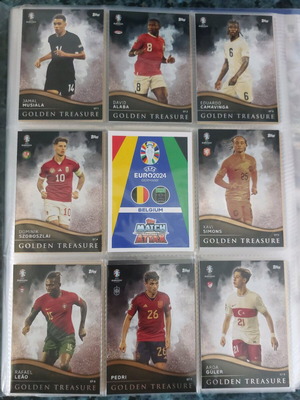 Topps Match Attax Euro 2024 cards like new, Golden Treasure