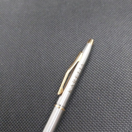 Karelia promotional pen new, metal Cross-type from the 90s