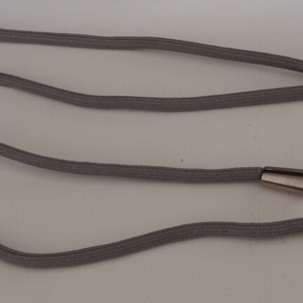 Mobile phone case lanyard new, gray with silver metal details