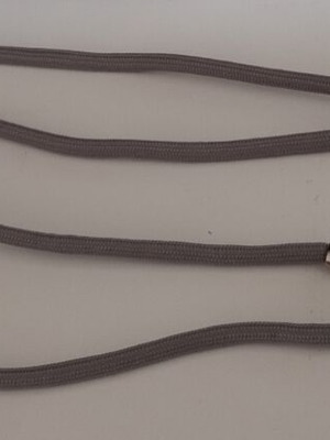 Mobile phone case lanyard new, gray with silver metal details