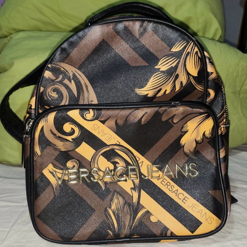 Versace Jeans backpack with baroque print like new