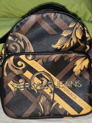 Versace Jeans backpack with baroque print like new