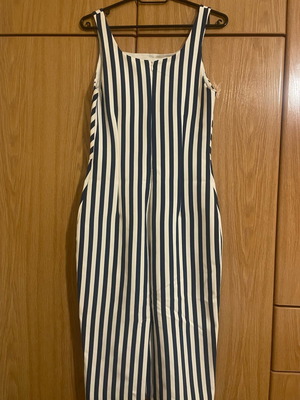 Denny Rose summer midi dress like new, striped blue and white, small/medium