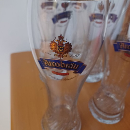 Beer glasses set of 6 new