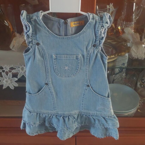 Mayoral denim dress size 2 (92 cm) new, blue