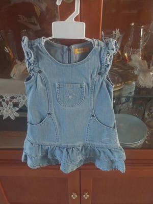 Mayoral denim dress size 2 (92 cm) new, blue