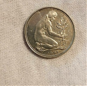 50 Pfennig Γερμανία 1991