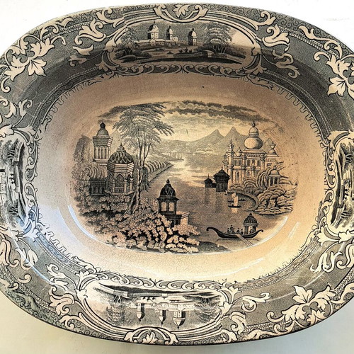 Vintage English Ceramic Platter by William Lowe, like new