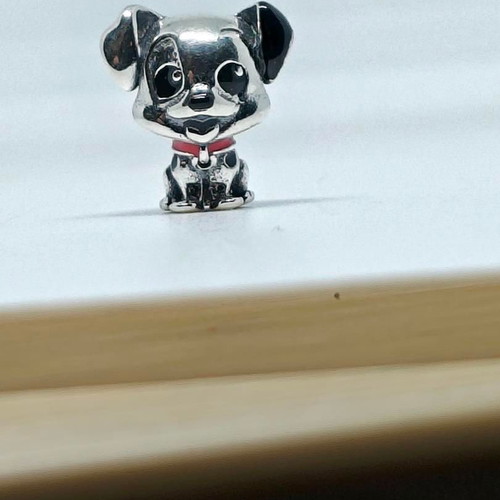 Disney 101 Dalmatians Patch Silver Charm like new