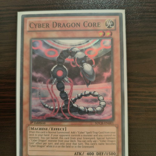 Yu-Gi-Oh Cyber Dragon Core card like new, super rare