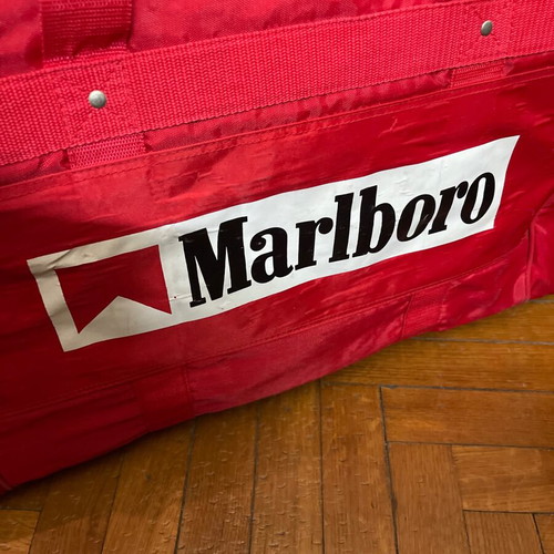 Marlboro travel sack, red, 70x37x27 cm