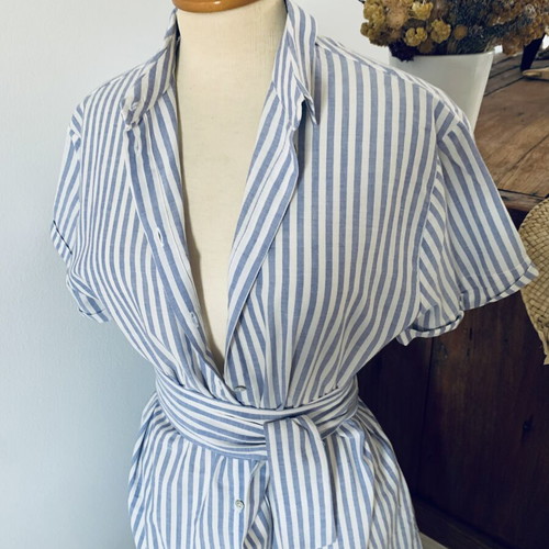 Striped Philosophy summer dress new, white and blue, size S