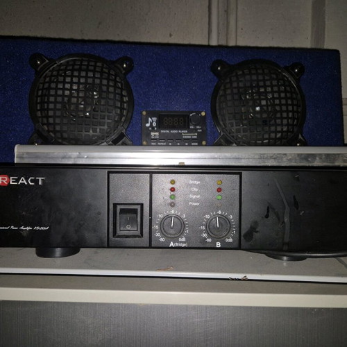 React KD-255A Professional Stereo Power Amplifier like new
