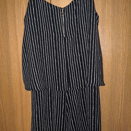 Mango Casual Playsuit striped black and white size S like new