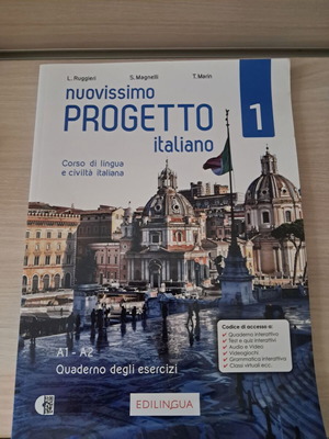 Nuovissimo Progetto Italiano 1 A1-A2 Exercise Book new, Italian