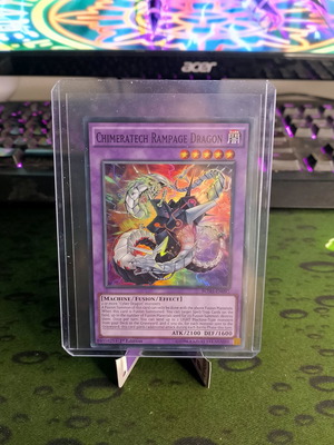 Chimeratech Rampage Dragon Yu-Gi-Oh! card like new, 1st edition