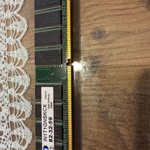 Ram Dimms DDR 4x1Gb used with bonus 1Gb dual sided