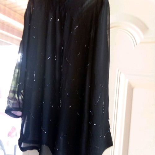 Women's black shirt XL like new with sequins