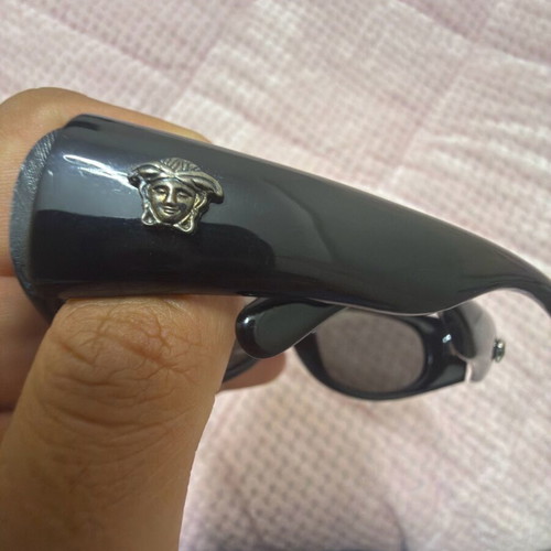 Versace sunglasses like new, black, collectible with Medusa logo