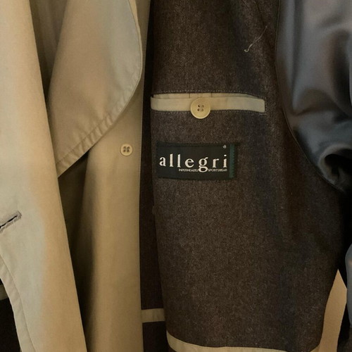 Allegri men's trench coat XL like new, beige