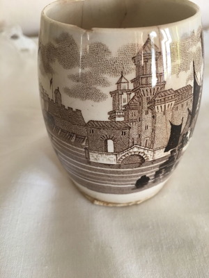 Φλυτζάνι για καφέ vintage μεταχειρισμένο με παράσταση