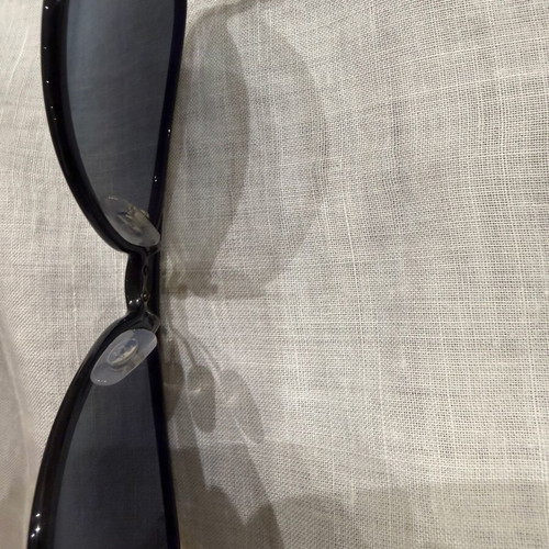Ray Ban sunglasses black unisex used with minor lens scratches