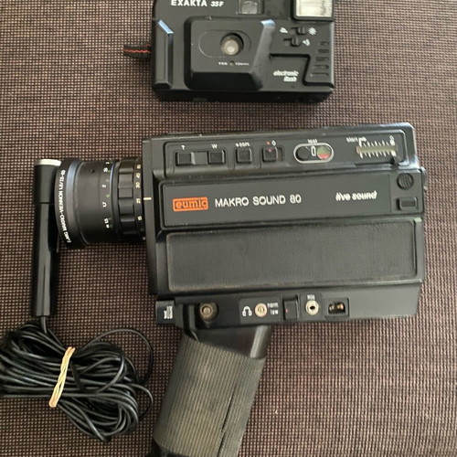 Vintage camera Eumig used with microphone, collector's item