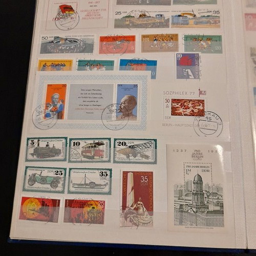 DDR East Germany stamp collection like new, A4 album with 16 pages