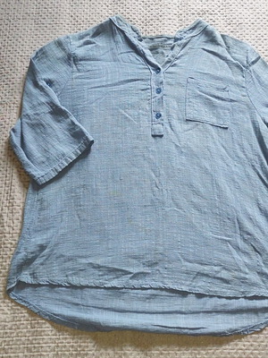Spring shirt used, turquoise, size XXXL
